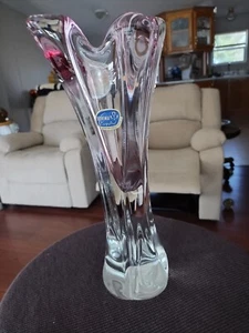 Bohemia Crystal AU52067, 16" Crystal Footed Bud Vase - Picture 1 of 19