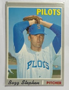 Buzz Stephen 1970 Topps number 533  Seattle Pilots Baseball