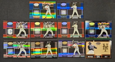 Lote de 10 cortes Mike Piazza 2004 certificados hoja Foto 1 de 2