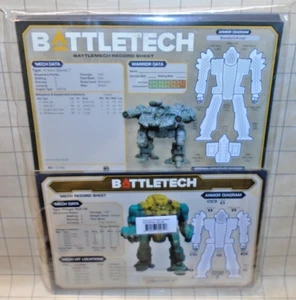 Battletech Mercenaries Premium Record Sheets Pack SEALED - Catalyst Kickstarter - Picture 1 of 2