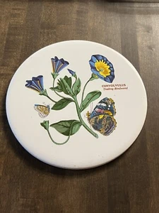 Portmeirion Botanic Garden Round Trivet Trailing Bindweed - Picture 1 of 2