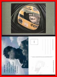 AYRTON SENNA, DANIELA ASARO (CARTOLINA NON VIAGGIATA, POST CARD + CARTONCINO) - Picture 1 of 3
