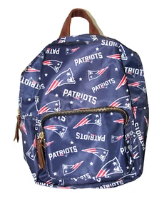 Foco NFL Football New England Patriots Mini Sport Backpack Purse Blue Adjustable - Picture 1 of 9