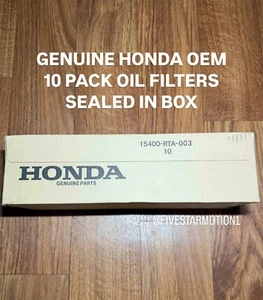 Genuine Honda Oil Filter 15400-RTA-003 - CASE OF 10 FILTERS - NEW SEALED IN BOX - Picture 1 of 1