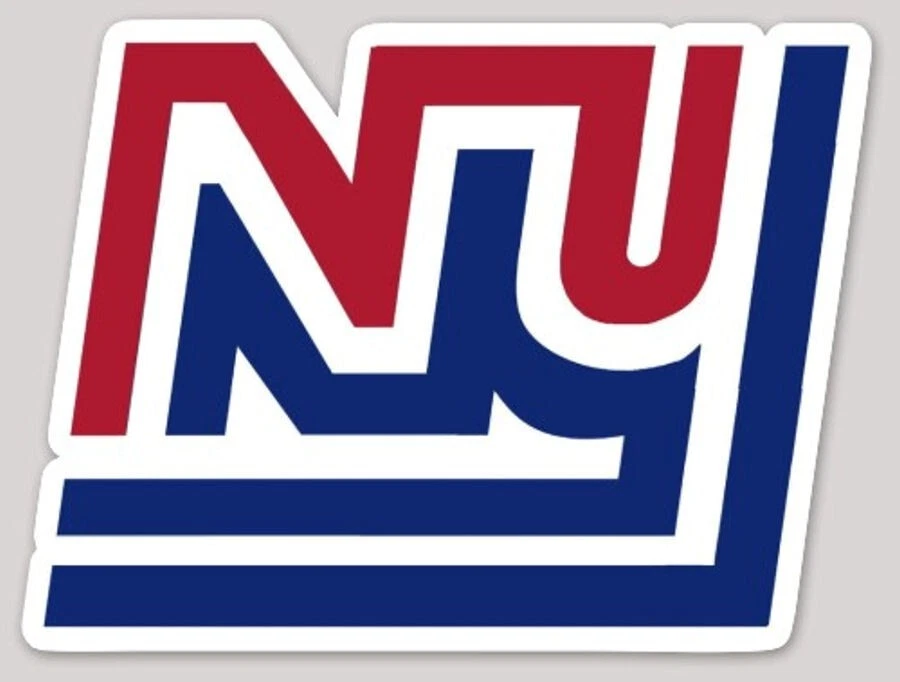 Calcomanía adhesiva New York Giants 1975 logotipo retro color disponible varios tamaños Foto 1 de 1