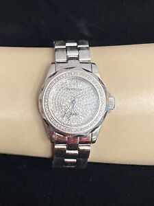 Invicta Ladies Pave Diamond Limited Edition Model 2824 Silver Stainless JB5