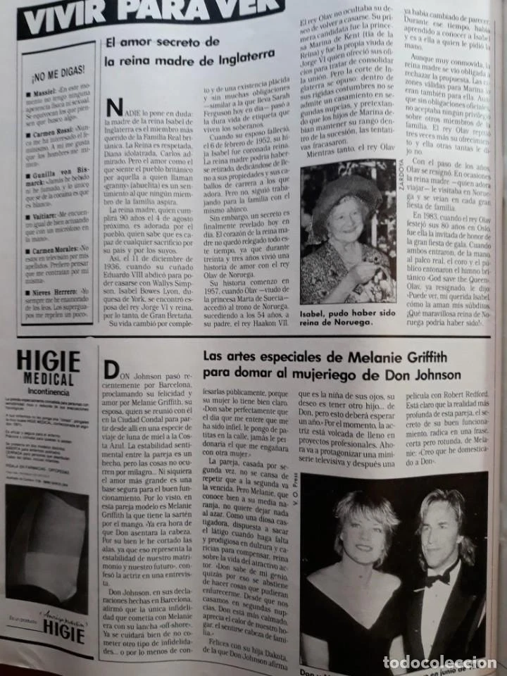 recorte l 2000 Melanie Griffith Don Johnson Foto 1 de 1