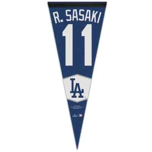 ROKI SASAKI #11 LOS ANGELES DODGERS ROLL UP PREMIUM PENNANT 12"x30" WINCRAFT 👀 - Picture 1 of 1