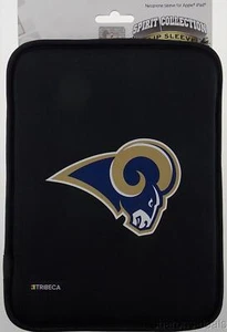 NFL St Louis Rams Football Black Neoprene Slip Sleeve Apple iPad 2 3 4 Tribeca - Picture 1 of 2
