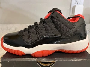 Air Jordan 11 Retro Low BG 2015 GS OG Größe 3,5y gezüchtet schwarz 528896-012 Versand jetzt - Bild 1 von 10