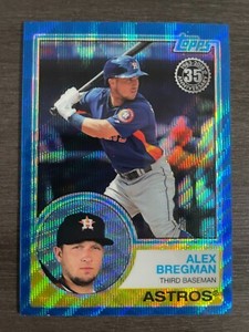 2018 Topps Silver Pack Alex Bregman #70 1983 Blue Wave Refractor serial /150