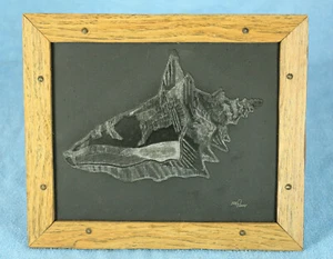 Joe Perry Muschel Muschel Ozean Strand Kunst, gerahmt, geprägte Metallkunst - Bild 1 von 8