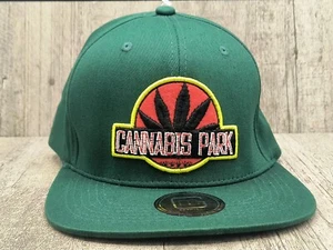 NEW Cannabis Park Snapback Hat Cap Adjustable Weed Green CBD OS - MG Fasions - Picture 1 of 8