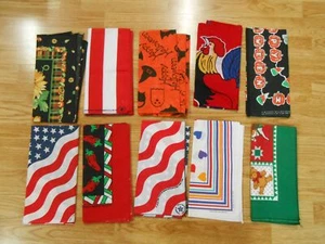 10 De Colección NAVIDAD HALLOWEEN VALENTÍN Algodón Motociclista PAÑUELO Hanky 20" - Imagen 1 de 4