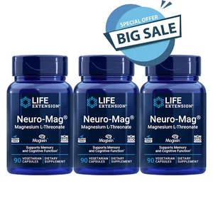 3 Pack Life Extension |Neuro-Mag® | Magnesium L-Threonate 90 Kapsel - Bild 1 von 3