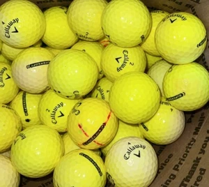 60+ Callaway Supersoft gebrauchte gelbe Golfbälle Zustand (AAAA) - Bild 1 von 1