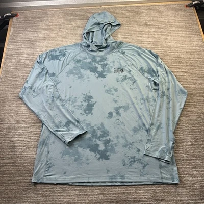 Camisa Mountain Hardwear Para Hombre Talla 2XL XXL Azul Manga Larga Crater Lake Sudadera con Capucha Foto 1 de 4