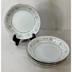 Garden Platinum FINE CHINA OF JAPAN Fruit/Dessert/Sauce Bowl English Lot of 4 - Picture 1 of 7