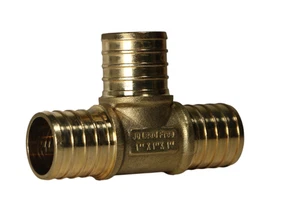 25 pezzi. T-shirt Pex 1" x 1", maglietta Pex da un pollice, ottone senza piombo 23-1-3=25 - Foto 1 di 8