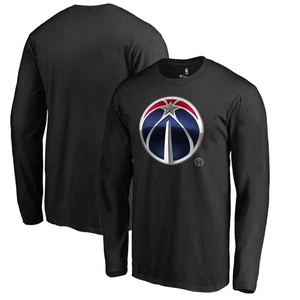 Camiseta negra de manga larga de mascota de medianoche de Washington Wizards para hombre - Imagen 1 de 3