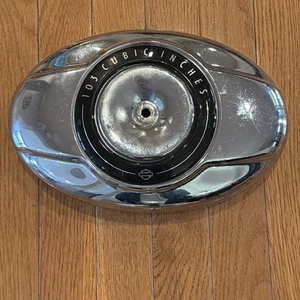 103 Air Cleaner filter cover OEM Harley Touring Softail Oval Twin Cam FLH gLIDE - Foto 1 di 3