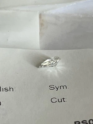 Pear Cut Shape Loose Diamond 0.31 Carat with a minor chip at the edge beautiful - Image 1 of 4