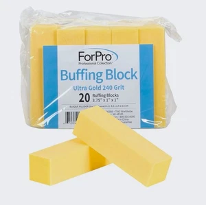  Ultra Gold Buffing Block, 240 Grit, Four-sided Ma - Picture 1 of 6