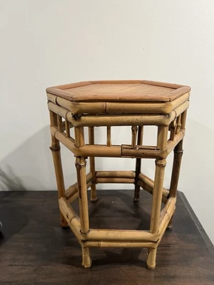 "Soporte para plantas de bambú vintage 11x14""" Foto 1 de 4