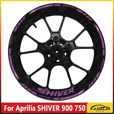  For Aprilia SHIVER 900 750 17 Inch Wheel Hub Rims Waterproof Reflection Decal Foto 1 de 4