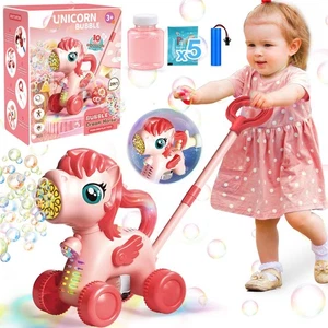Bubble Lawn Mower for Kids Toys Age 3 4 5 Year Old: Unicorn Bubble Machine fo... - Bild 1 von 9