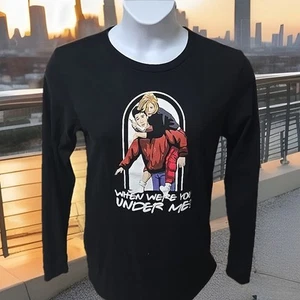 FRIENDS THE REUNION CAST COLLECTION T-SHIRT TV ROSS RACHEL BLACK LONG SL SZ M - Picture 1 of 9