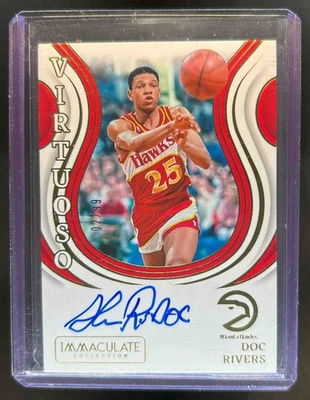 2023-24 Immaculate Doc Rivers Virtuoso Auto #/99 Hawks - Image 1 of 2