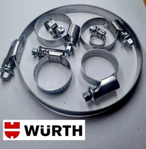 WÜRTH Edelstahl Schlauchschellen ZEBRA Qualität 7 Stück 4 Größen  - Bild 1 von 1