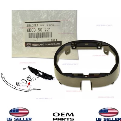 Soporte de montaje con emblema delantero genuino OEM 2019-2021 Mazda CX-5 KB8D-50-721 Foto 1 de 2