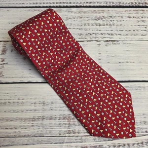 vineyard vines Martha’s Vineyard Tie 100% Silk Red AOP Golf Balls And Pins USA - Picture 1 of 5