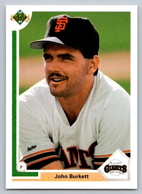 1991 Upper Deck # 577 - John Burkett - San Francisco Giants - Image 1 of 2