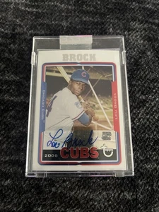 Lou Brock 2005 Topps retirado edición exclusiva automático #TA-LB Chicago Cubs - Imagen 1 de 2
