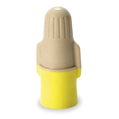 3M T/Y+Box Twist-On Wire Connector, 12 Awg Max, Tan, Yellow, Polypropylene, - Image 1 of 3