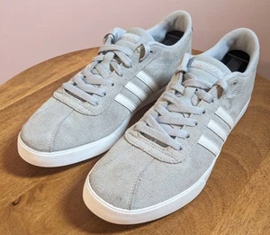 Adidas NEO Mujer 11 Juego de Cancha Tenis Gris Blanco Rayas Plantilla Cómoda AW4209 - Imagen 1 de 14