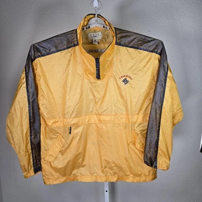 Vintage Gear For Sports Pullover Jacket Mens 2XL Yellow Chiemsee Windbreaker 90s - Image 1 of 4
