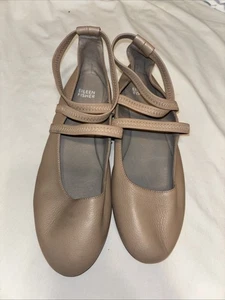 Damengröße 8 Meileen Fisher Notion flache Leder-Ballerinas Rouge-Pink Slipper - Bild 1 von 7