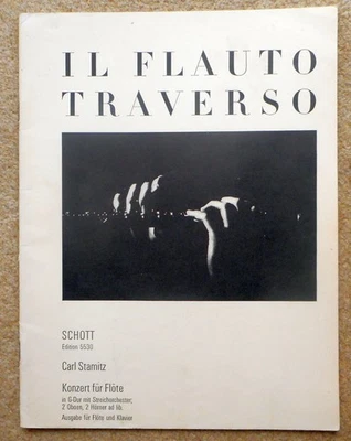 Stamitz - Concerto Op29 Flute & Piano Reduction: IL FLAUTO TRAVERSO Schott 5530 - Image 1 of 4