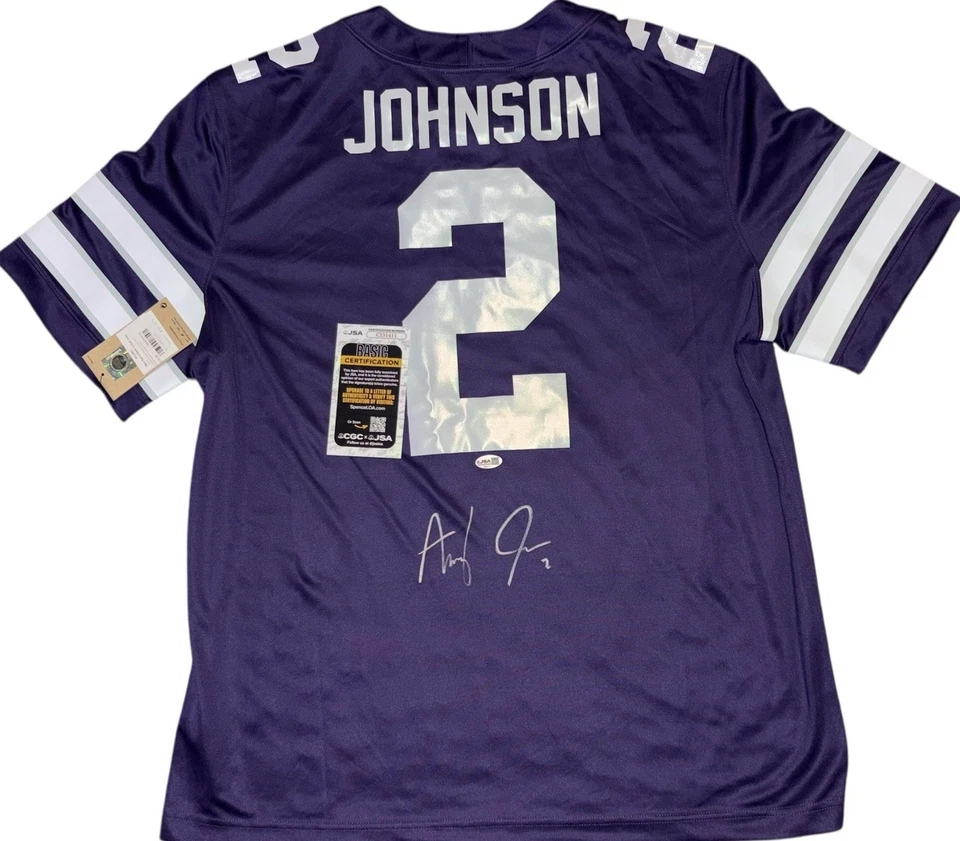 Kansas State Wildcats Avery Johnson Signed Nike Jersey JSA Certified - Image 1 of 2