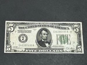 1928 A $5 Federal Reserve Note **Redeemable in Gold** US Bill LOW Shipping!!! - Picture 1 of 2