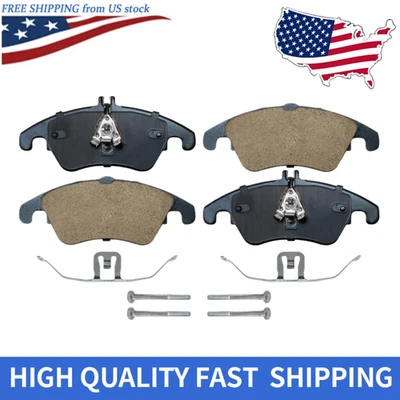 Pastillas de freno delanteras de cerámica para Mercedes-Benz C250 C300 C350 E350 E400 E550 SLK350 Foto 1 de 4