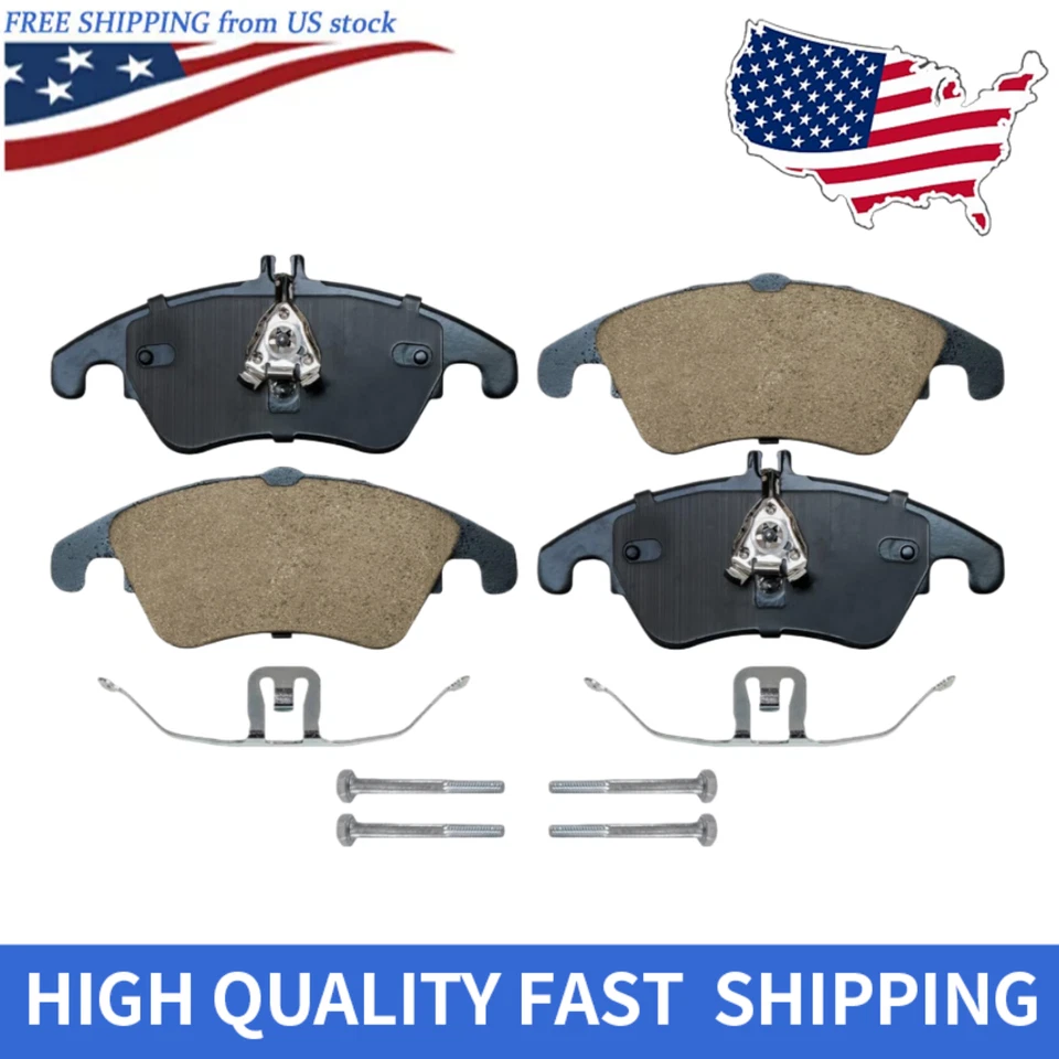 Pastilhas de freio dianteiras de cerâmica para Mercedes-Benz C250 C300 C350 E350 E400 E550 SLK350 - Imagem 1 de 4