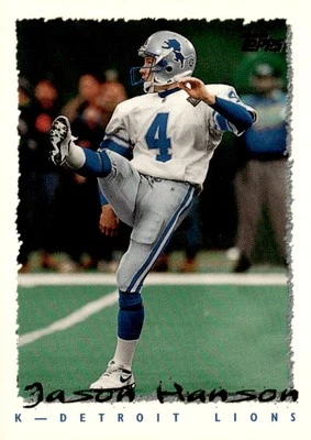 1995 Topps #216 Jason Hanson - Image 1 of 2