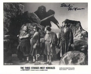 Three Stooges Meet Hercules signed photo football Marlin McKeever cyclops RARE - Picture 1 of 2