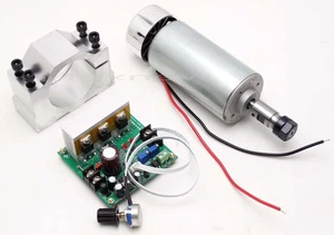 CNC 400W Spindle Motor ER11 & Mach3 PWM speed controller & Mount engraving set - Bild 1 von 1