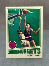 1977-78 Topps BOBBY JONES Card No. 118 Crease-Free NM+Denver Nuggets